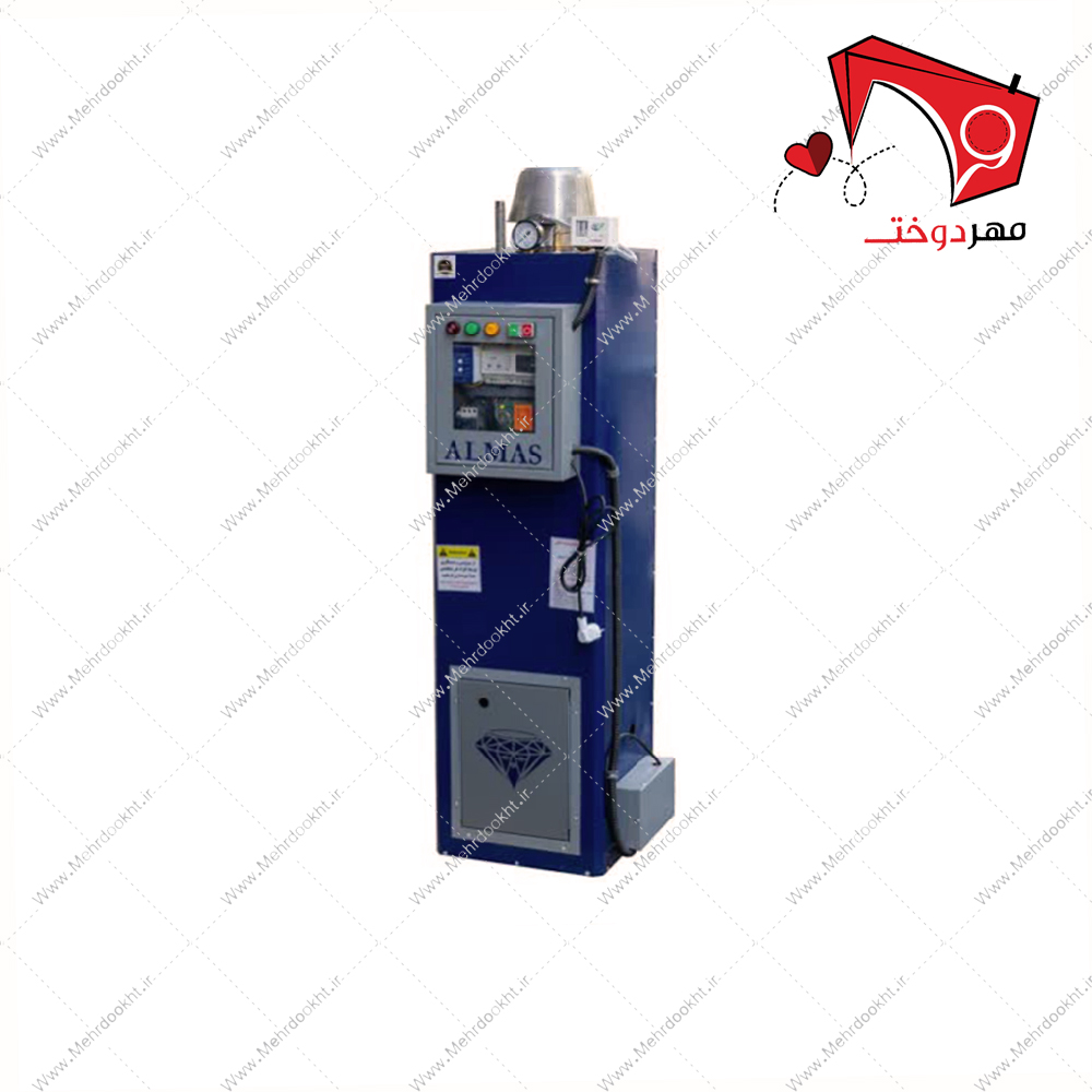 www.Mehrdookht.ir- Almas Automatic Steam Boiler- 80 L دیگ بخار خیاطی اتوماتیک ۸۰ لیتری الماس با قابلیت تولید بخار بهصورت اتوماتیک با قابلیت تولید بخار با فشار ۵ بار. مناسب جهت کار در کارگاههای تولیدی.