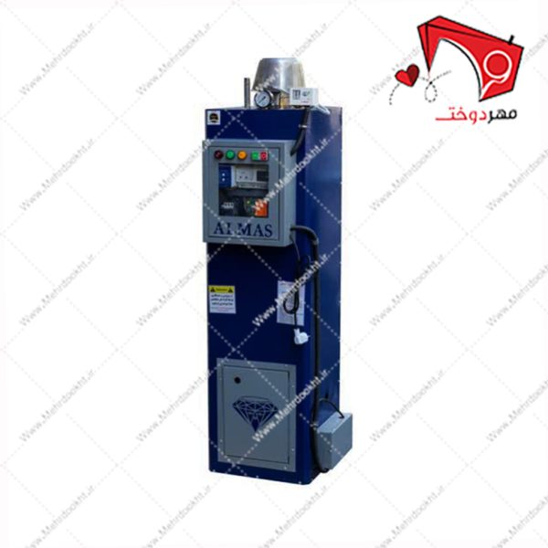 دیگ بخار خیاطی نیمه اتوماتیک ۱۲۰ لیتری الماس با قابلیت تولید بخار به‌صورت اتوماتیک با قابلیت تولید بخار با فشار ۵ بار. مناسب جهت کار در کارگاه‌های تولیدی.