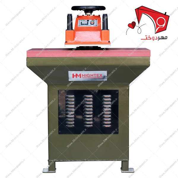 خرید و قیمت دستگاه پرس اتم کاربری صنعتی ۱۶ تن با سَریِ متحرک با قابلیت برش اجسام با استفاده از فشارِ پرس بالا و تیغه‌های به‌شکل قالب شکل مورد نظر.