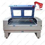 دستگاه برش لیزری و حکاکی اتوماتیک چرم و پارچه و غیر فلزات هایتکس، قابلیت برش پارچه در طرح‌های گوناگون. توانایی دریافت طرح‌ها از کاربر و برش اشکال مختلف.